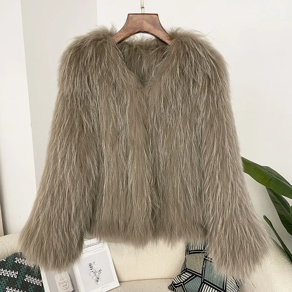 OFTBUY dwustronna dzianina zagęścić kurtka z naturalnego futra z długim rękawem dekolt w serek płaszcz zimowy damski zimowy płaszcz z prawdziwego futra szopa kobiet