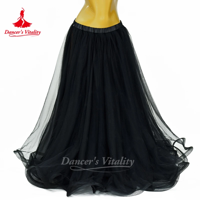 Belly Dance Skirt New Yarn Skirt Fairy Adult Children\'s Long Skirt Sexy Big Swing Skirt High-End Custom Balroom Dance Skirt