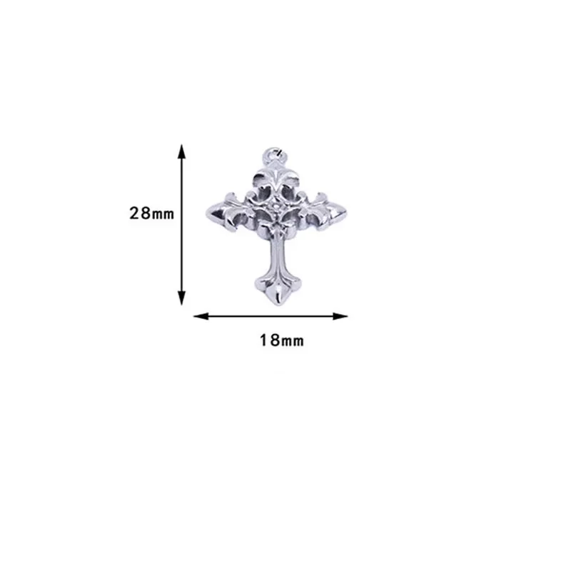 5Pcs/Lot Stainless Steel Vintage Cross Charms Pendant for DIY Earrings Necklace Pendants Jewelry Findings Making Accessories
