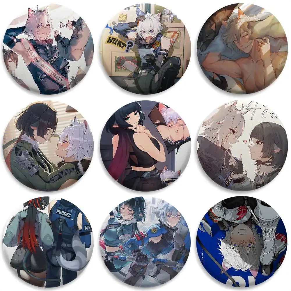 

Seth Lowell Zzz Game Badges Round Exquisite Badge Brooches Creative Pins For Clothes Hat Backpack Gift Accessories