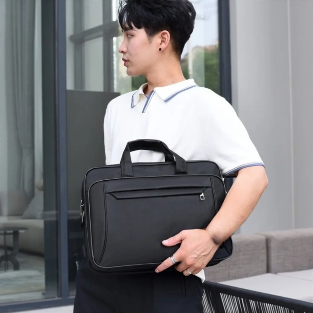 Cover Oxford Cloth Laptop Bags Stand Accessories Shoulder Pouch Large Capacity Briefcase Oxford Cloth Large Capacity Laptop Bag