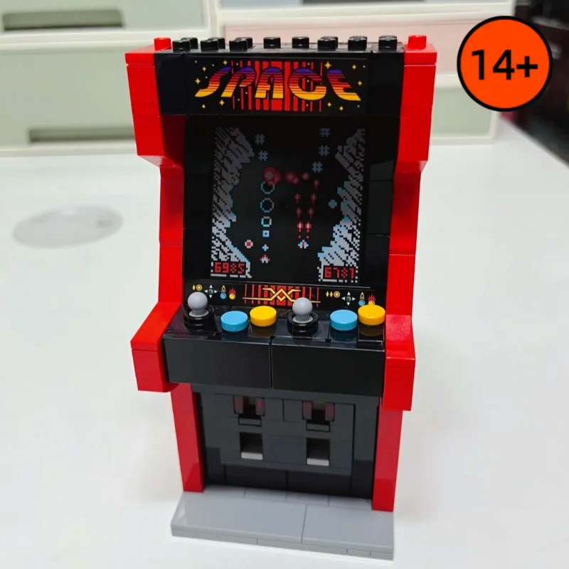 

Creative Retro Playable Arcade Machine Model Set 468PCS 40805 Building Blocks DIY Toys Street Gaming Console Birthday Gifts