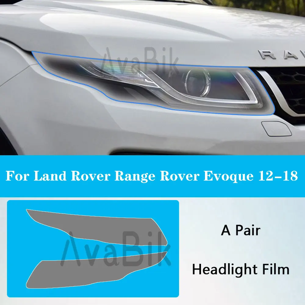 

HD Car Headlight Protective Film For Land Rover Range Rover Evoque TPU Blackened Transparent Modification Anti-scratch Sticker