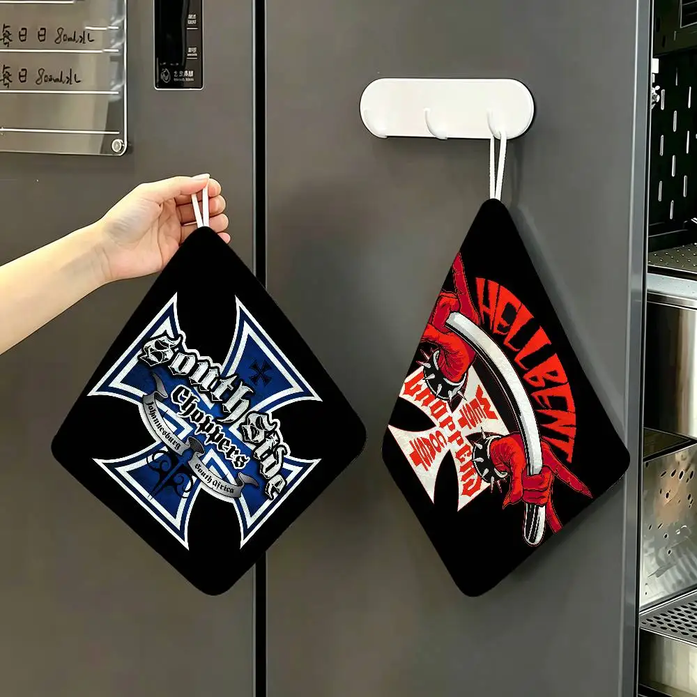 vintage W-West Coast Choppers logo Soft Polyester Cotton Towel, Hanging Kitchen Style Hand Wiping Cloth for Restaurant Home