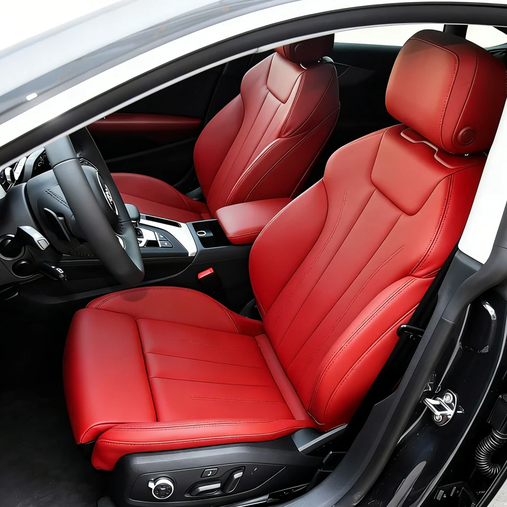 

Car Special Seat Cover For Audi A5 Sportback 2017 2018 2019 2020 2021 PU Leather Car Seat Covers Interior Protector Accessories