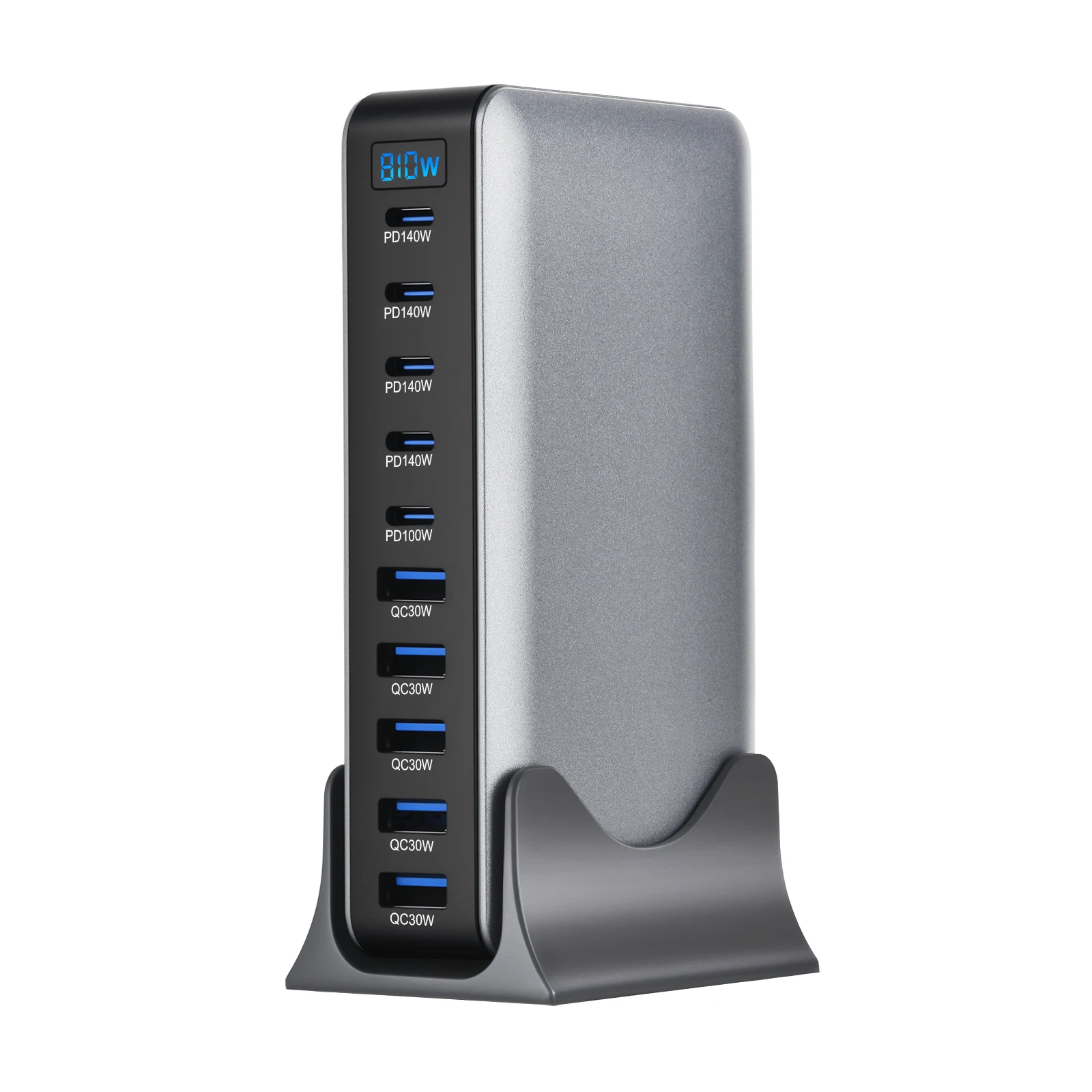 10-Port  810W GaN Desktop Fast Charger PD3.1 USB Type C Fast Charging Station Adapters for Mobile Tablets Dropshipping Wholesale