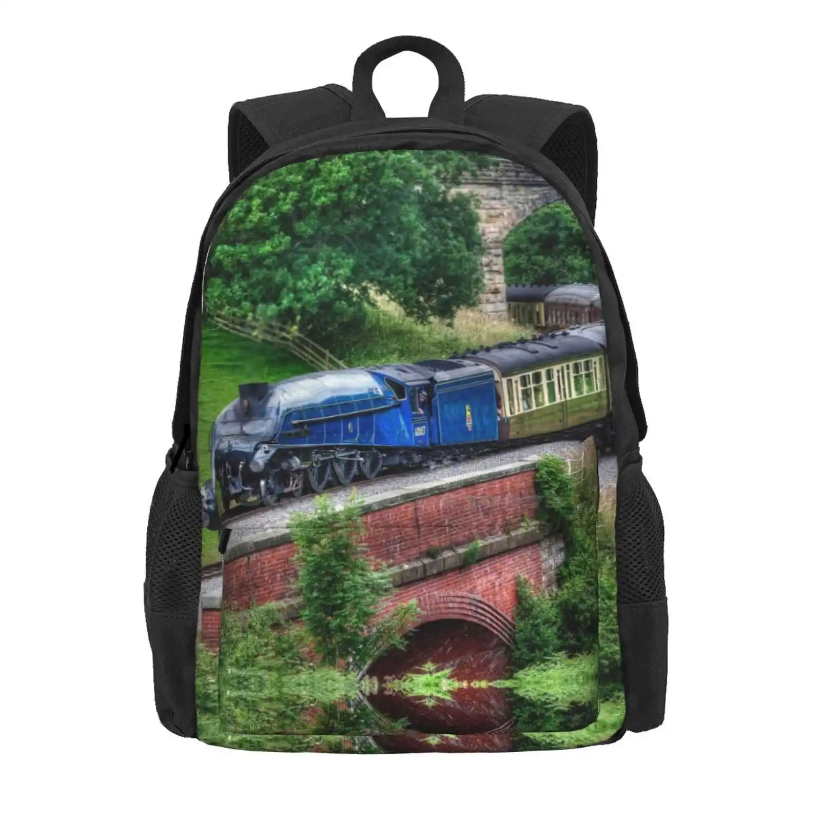 60007 Sir Nigel Gresley Locomotive Hot Sale Schoolbag Backpack Fashion Bags Sir Nigel Gresley Steam Engine Nymr North Yorkshire