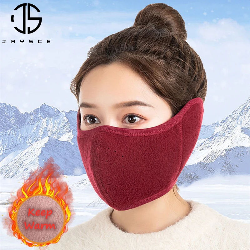 JAYSCE Winter Warm Mask Men and Women Outdoor Riding Ear Protection Labor Protection Breathable Mask  Winter Riding Mask