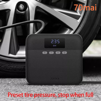 Original 70mai Portable Air Compressor Tire Inflator Air Pump for Car Tires DC 12V Tire Pump Preset tire pressure For Bike Ball