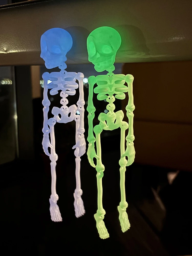 مغناطيس الثلاجة ذات الهيكل العظمي لكامل الجسم مع مفاصل متحركة، مغناطيس الثلاجة على شكل جمجمة لمكتب المطبخ وخزانة ديكور الهالوين #5