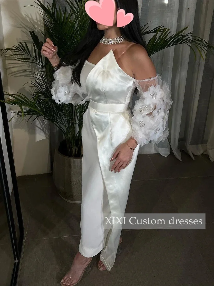 XIXI Customized Evening Dresses Sheath Scalloped Neckline Beadings Prom Dresses Floor-Length Lining Zipper Up Women'S Evening