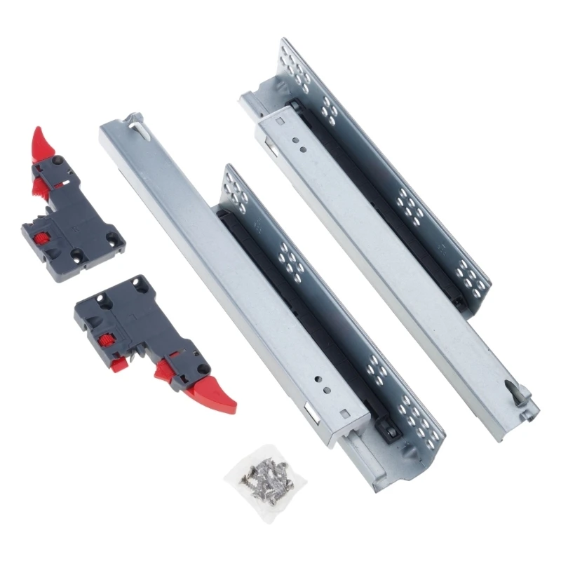 Pair Undermount Drawer Slides Soft Close Full Extension Runner for Kitchen Use high quality