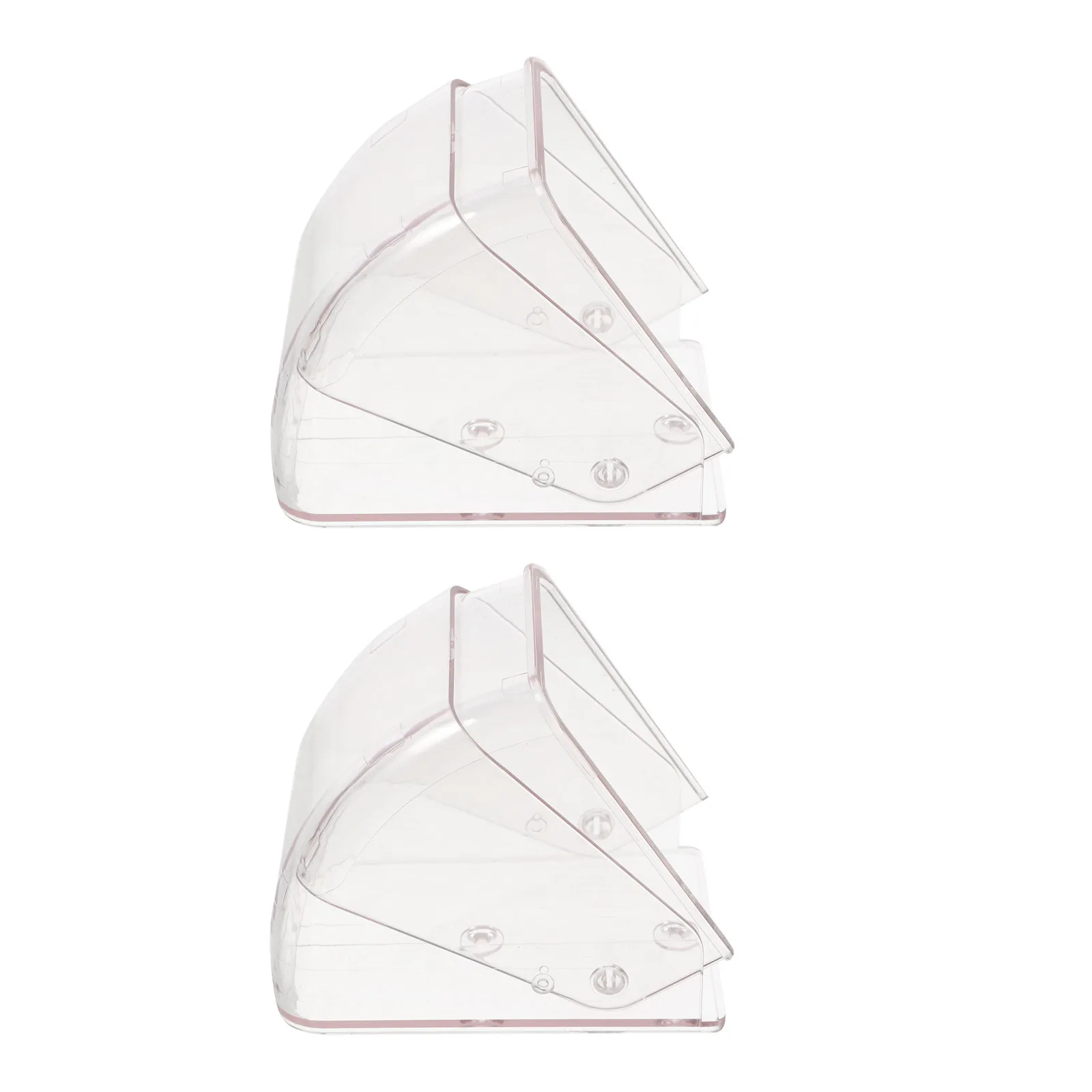 2 Pcs Wireless Doorbell Waterproof Cover Protection Shell Access Control Machine Rain Plate
