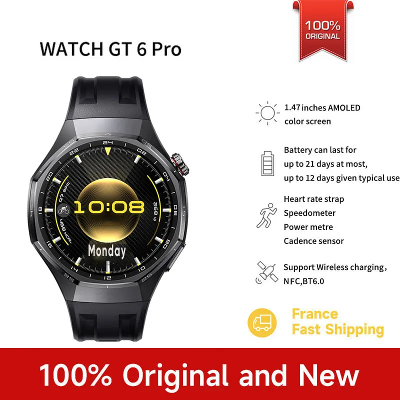 HUAWEI WATCH GT 6 Pro Reloj Inteligente HUAWEI con Pantalla AMOLED de 1.47”, 21 Días de Duración de Batería, HarmonyOS 6.0, NFC, Llamadas Bluetooth, HUAWEI WATCH GT 6Pro 3