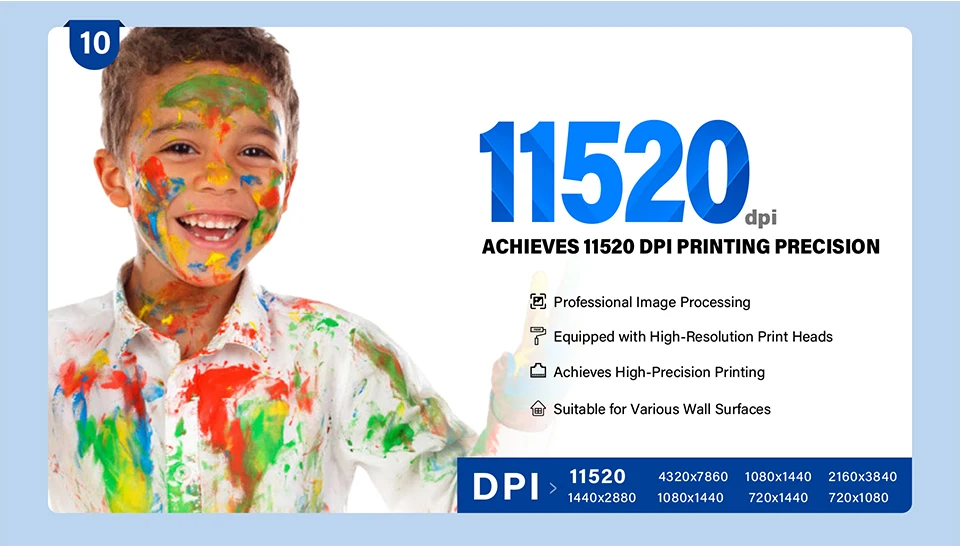 2 في 1 AI الجدار والأرض طابعة نافثة للحبر بالأشعة فوق البنفسجية تأثير ثلاثي الأبعاد 5 ألوان CMYK + W طابعة حائط ثلاثية الأبعاد حالة جديدة