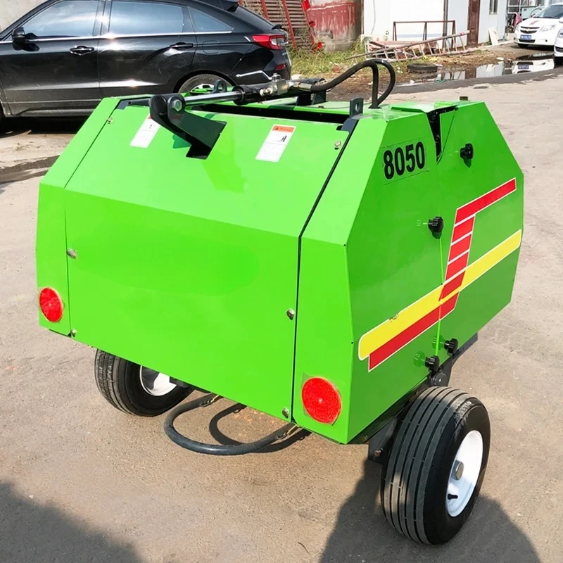 Multipurpose Hay and Straw Baling Machine Tractor Mini Hay Baler Machine Grass Round Baler