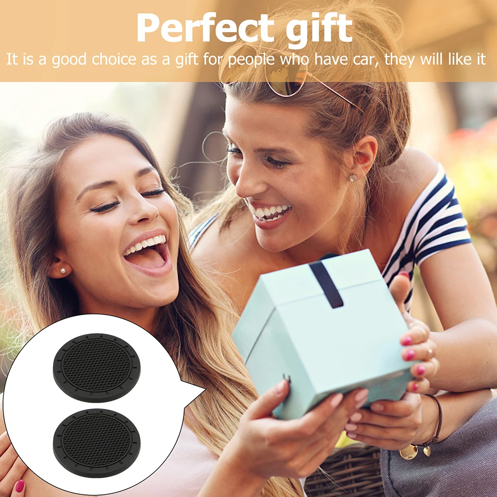 

10 Pcs Car Cup Holder Coasters PVC Material Protect Water Stains Scratches Universal Vehicle Home Office Compatible Easy