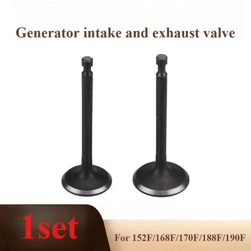 1 Set 168F/170F/188F/190F Intake Valve and Exhaust Valve for  for 2/3/8kW Generators Accessories