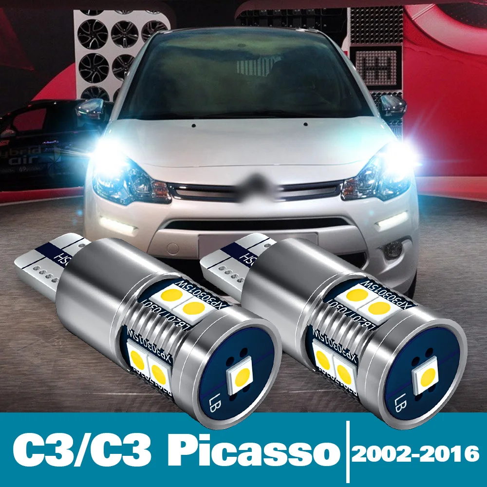 

2x LED Parking Light For Citroen C3 C3 Picasso Accessories 2002-2016 2007 2008 2009 2010 2011 2012 2013 2014 2015 Clearance Lamp