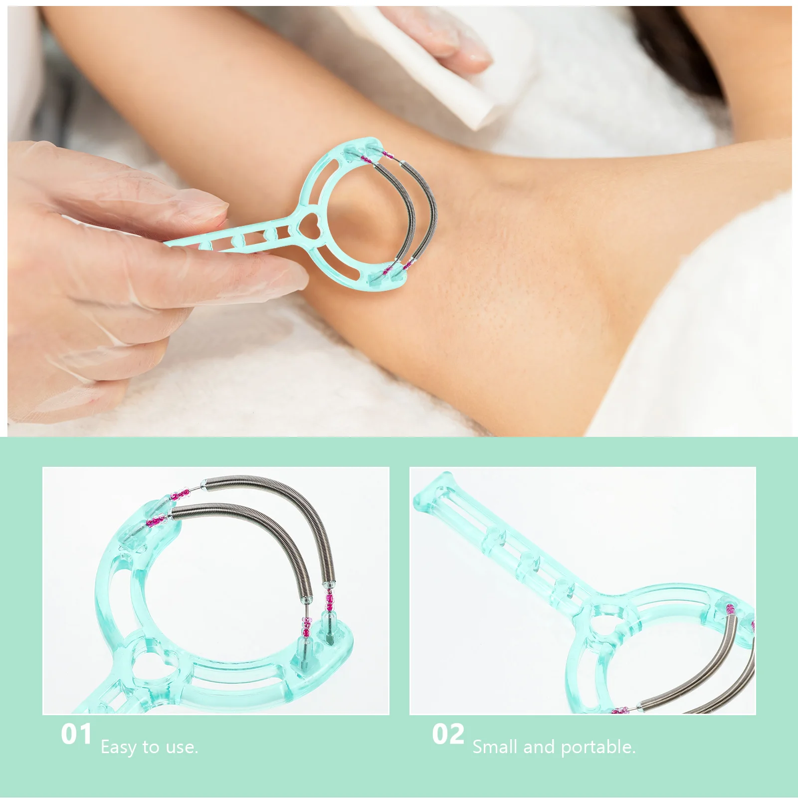 Facial Hair Remover Spring Epilator Eyebrow Tool Portable Painless Hair Removal Face Razor Root Pull Device Travel Skin Care