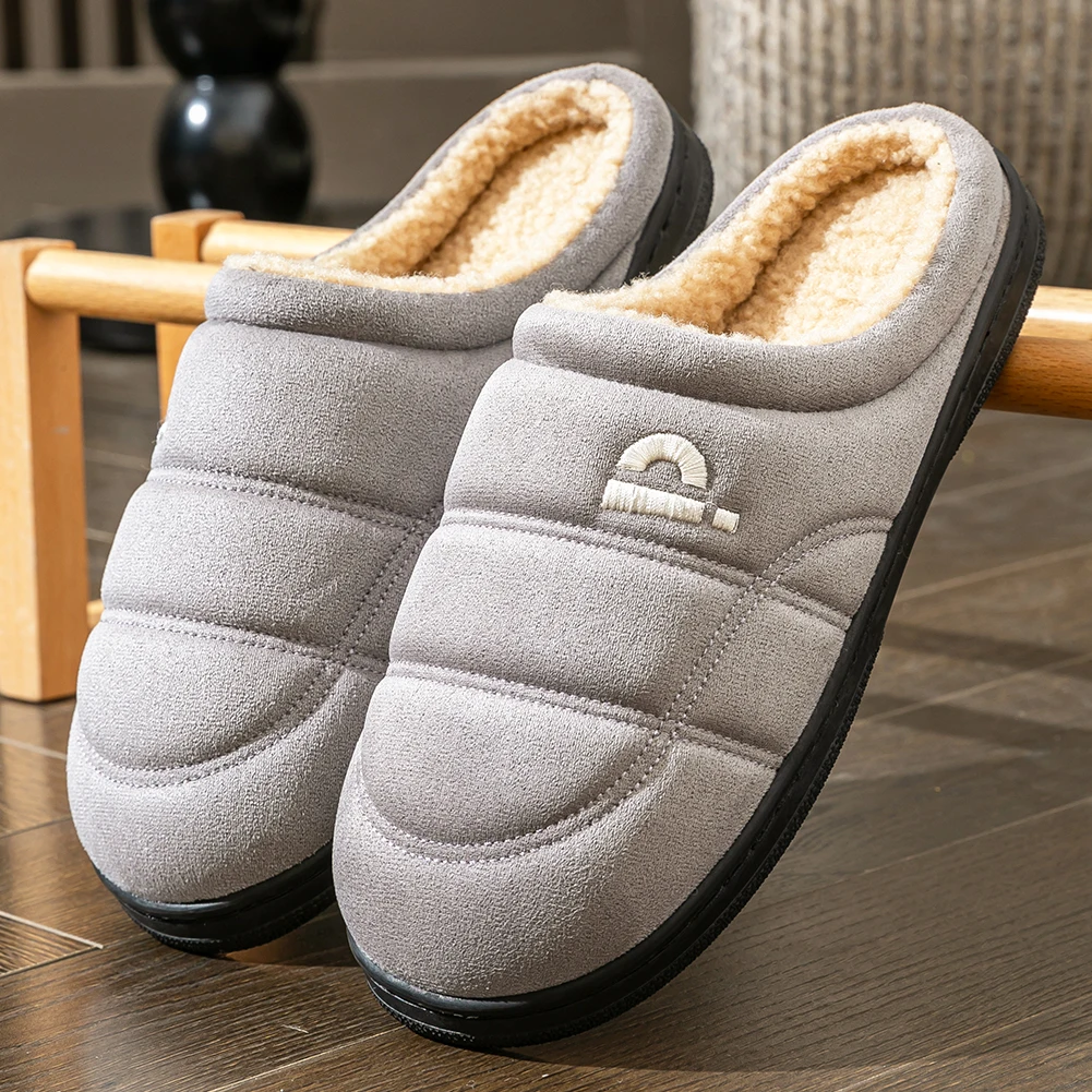 Comfortable Suede Platform Slippers Image 3