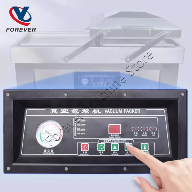 400 Type Sealer Vacuum Food Automatic Double Chamber Flat Vaccum Packer Saver Bags Kichen Commercial Packaging Machine