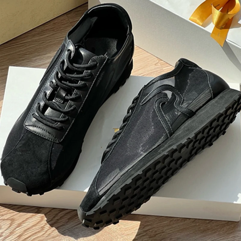 جيني آند ديف الحد الأدنى الأزياء الرجعية الجلد المدبوغ شبكة الربط عارضة أحذية النساء أحذية رياضية المرقعة أحذية مسطحة مريحة