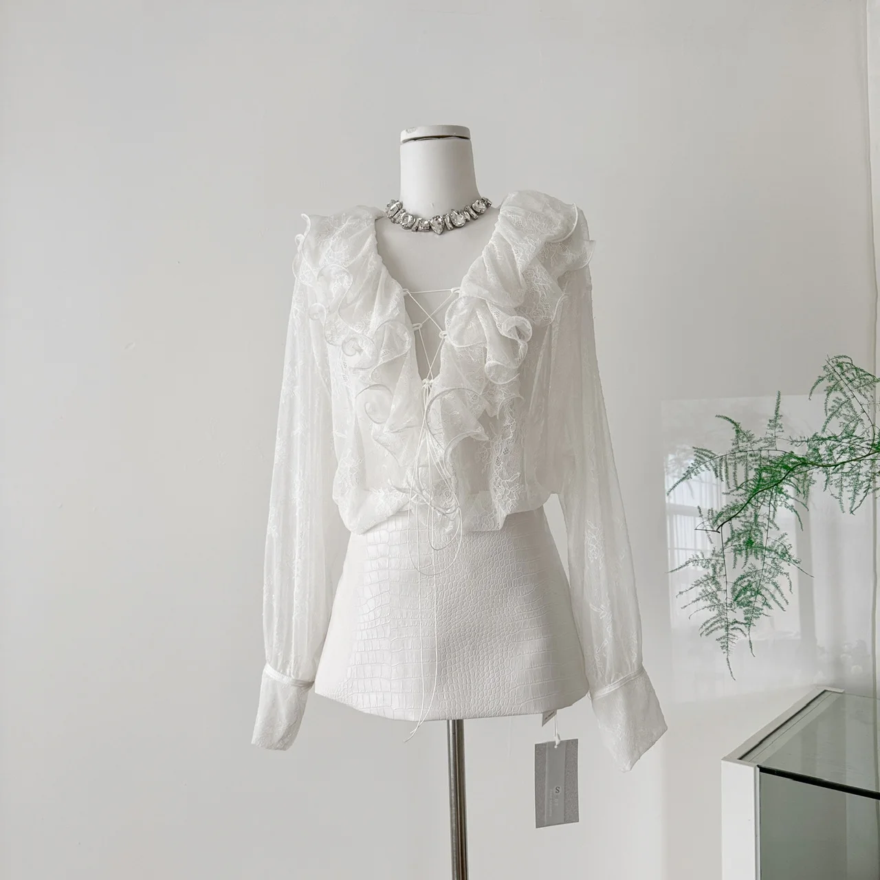 

2025 Autumn Winter French Vintage Women Chiffon Shirt Shoujo Blouse Long Sleeve Tops Mori Girl 2000s Gyaru Coquette New In Hot