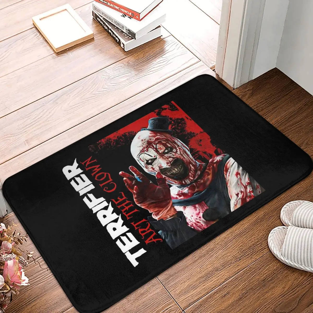 Art The Clown Halloween Horror Terrifier Anti-slip Doormat Floor Mat Carpet Rug for Kitchen Entrance Home Bathroom Footpad Mats