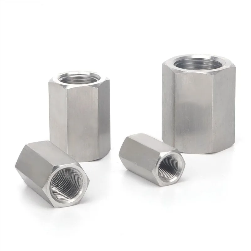 1/8" 1/4" 3/8" 1/2" BSP NPT Female To Female Hex Coupler Coupling 304 Stainless Steel Pipe Fitting Adatper High Pressure Connect - view 6