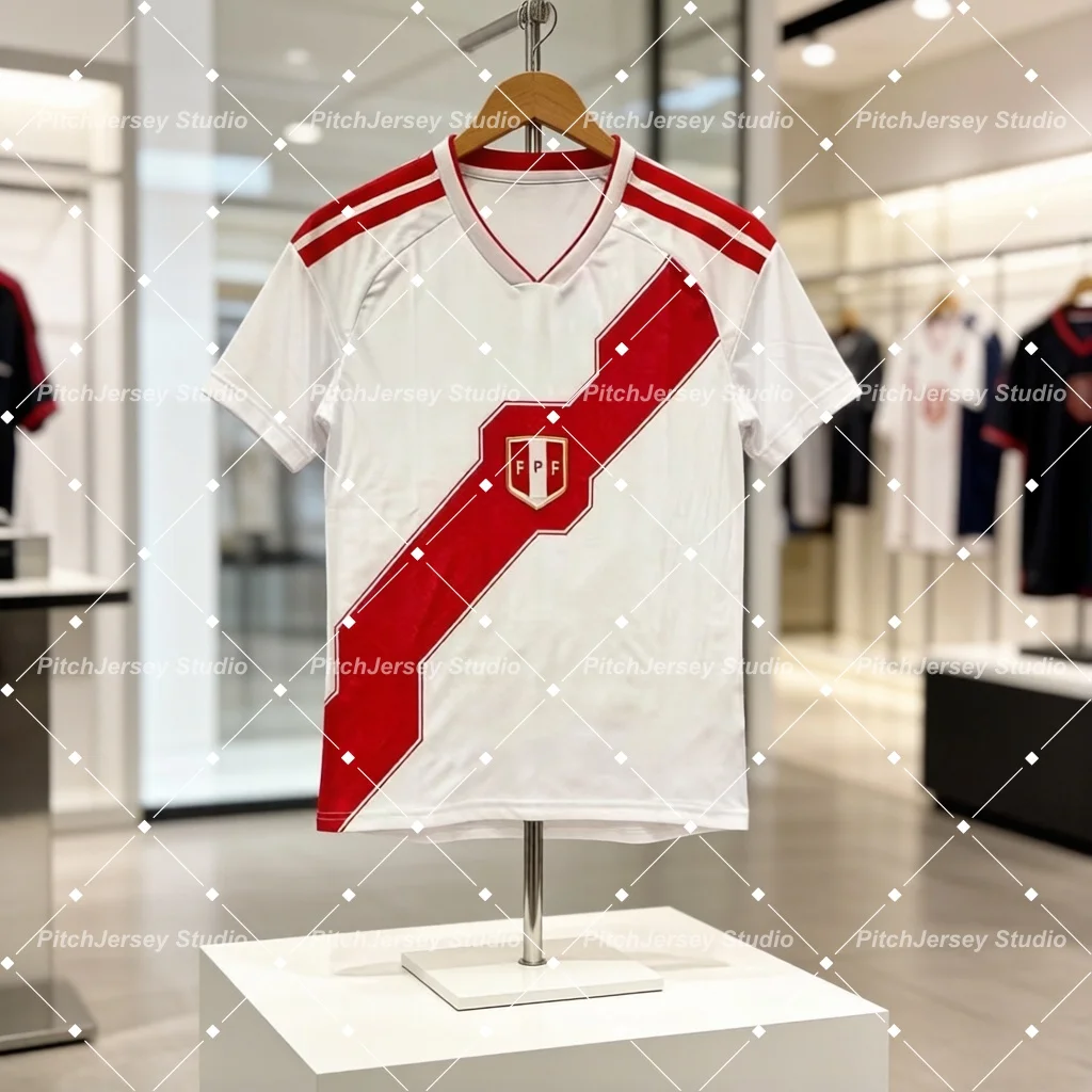 Camiseta de Fútbol de la Selección Nacional de Perú para la Copa América 2026, Diseño 3D, para Verano, Deportes al Aire Libre, para Toda la Familia