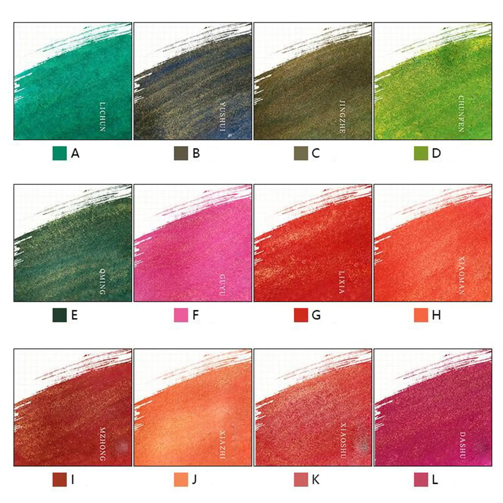 24Pack 7ml Pen Ink Set Bottled Glitter Powder Art Dip Pen Inks