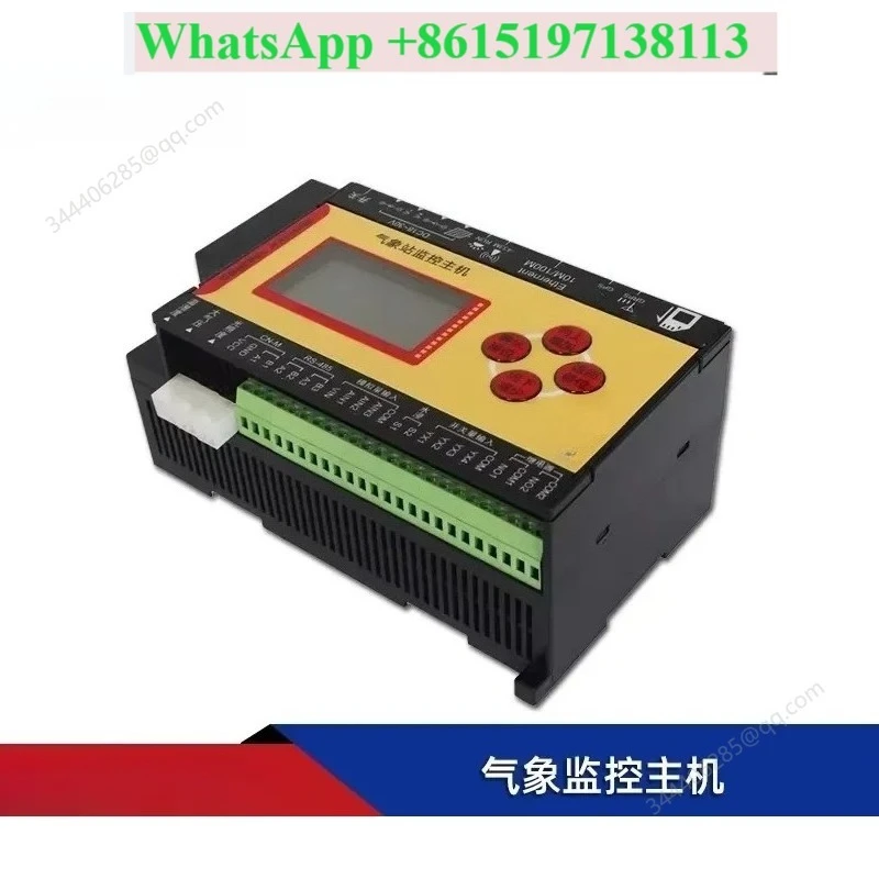 Remote Outdoor Weather Station Monitor Wind Speed Direction Temperature Humidity Small Climate Monitoring Host