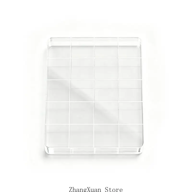 Führungslinien-Stempelpositionierungsblock aus transparentem Acryl für Musterplatzierung, Journaling und – Detail 6