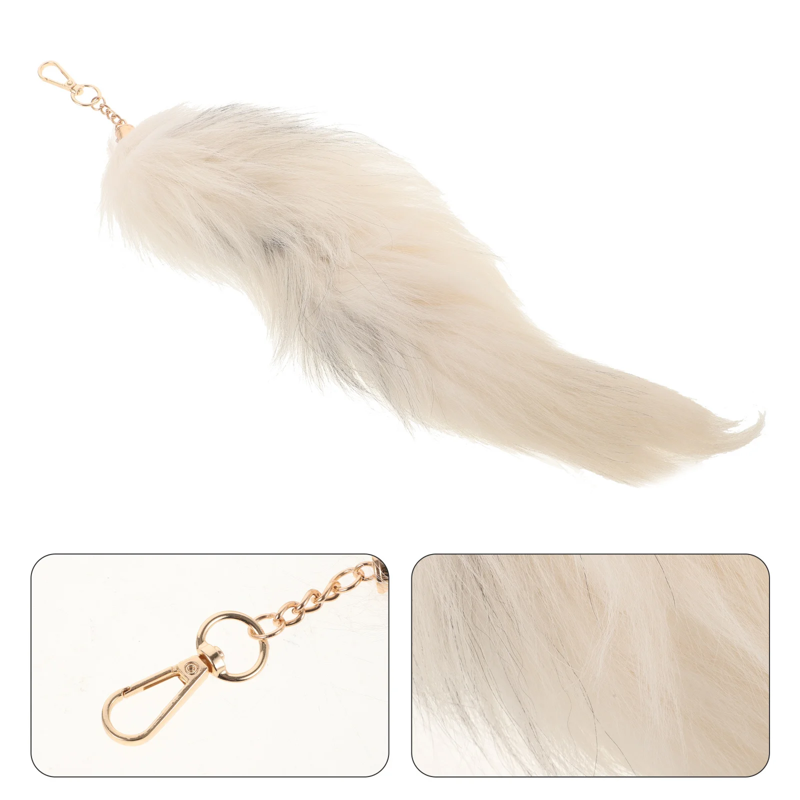 

Очаровательный брелок для ключей с хвостом животного, подвеска с мягким хвостом для рюкзака, сумки, украшение для ключей, подвесной орнамент, подарок
