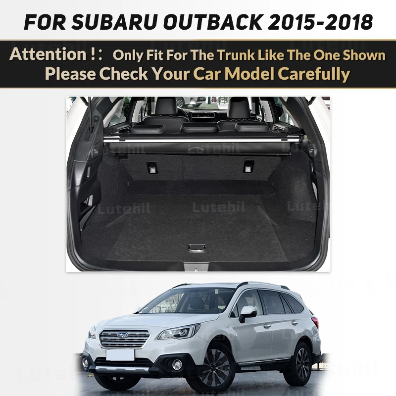 Cargo Liner For Subaru Outback 2015-2018 17 16 Car Trunk Mats Carpet With Backrest Protectors Cargo Mats Accessories Waterproof