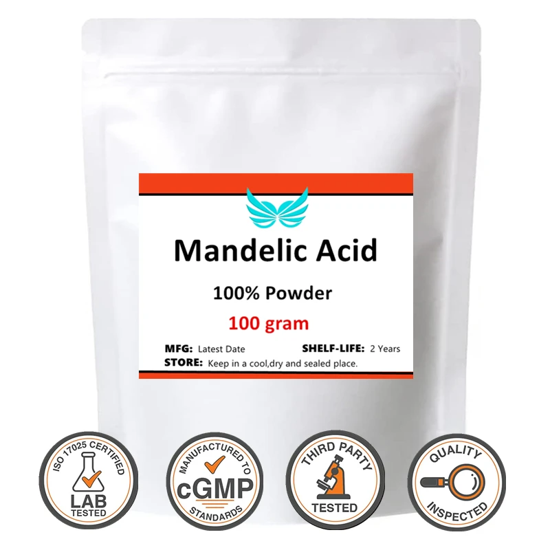 Mandelic Acid Powder,Mandelic Acid,VMA,DL-mandelic Acid,top Cosmetic Raw Material,Effective Treatment of Acne,Anti-inflammatory