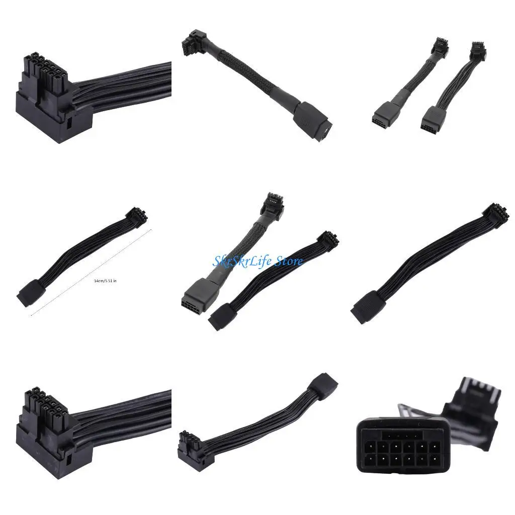 

E65E 16PIN ГААССКА ЛИНА ЛИНИИ ВЕДИО 2VHPWR Прямой поворот кабеля