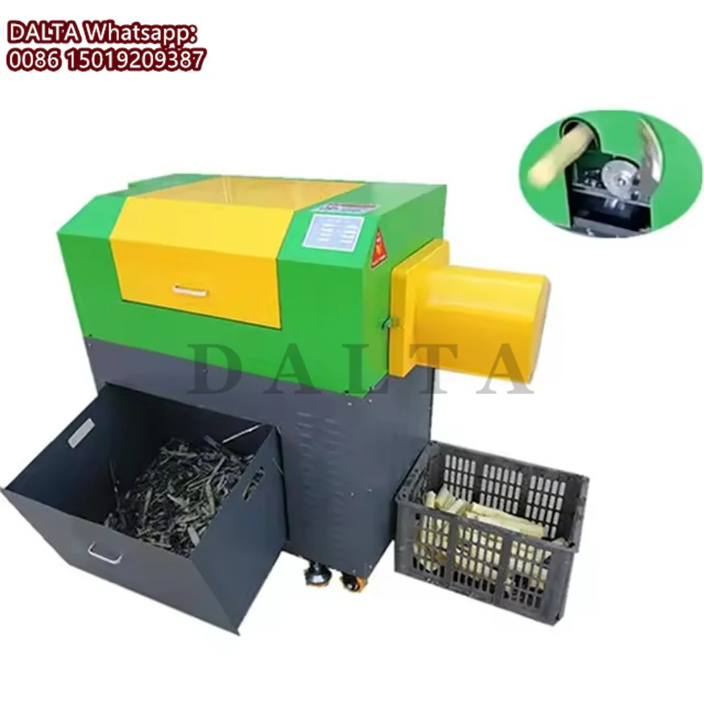 Full Automation Sugarcane Peeling Cutting Machine Electric Sugarcane Peeler Cutter