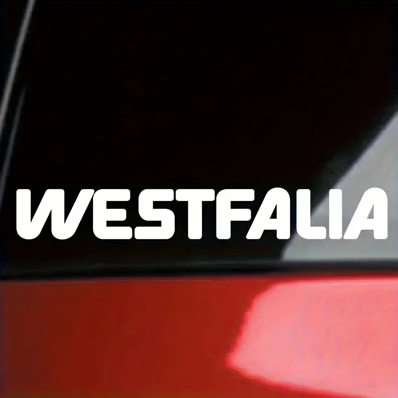 1PC Eye - Catching Westfalia Logo Decal, Ideal for DIY Crafts, Notebook Covers, Travel Mugs