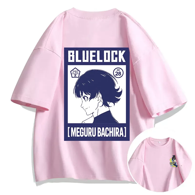 Anime BLUE LOCK Bachira Meguru Print T Shirt Couple student street sports casual T-shirt