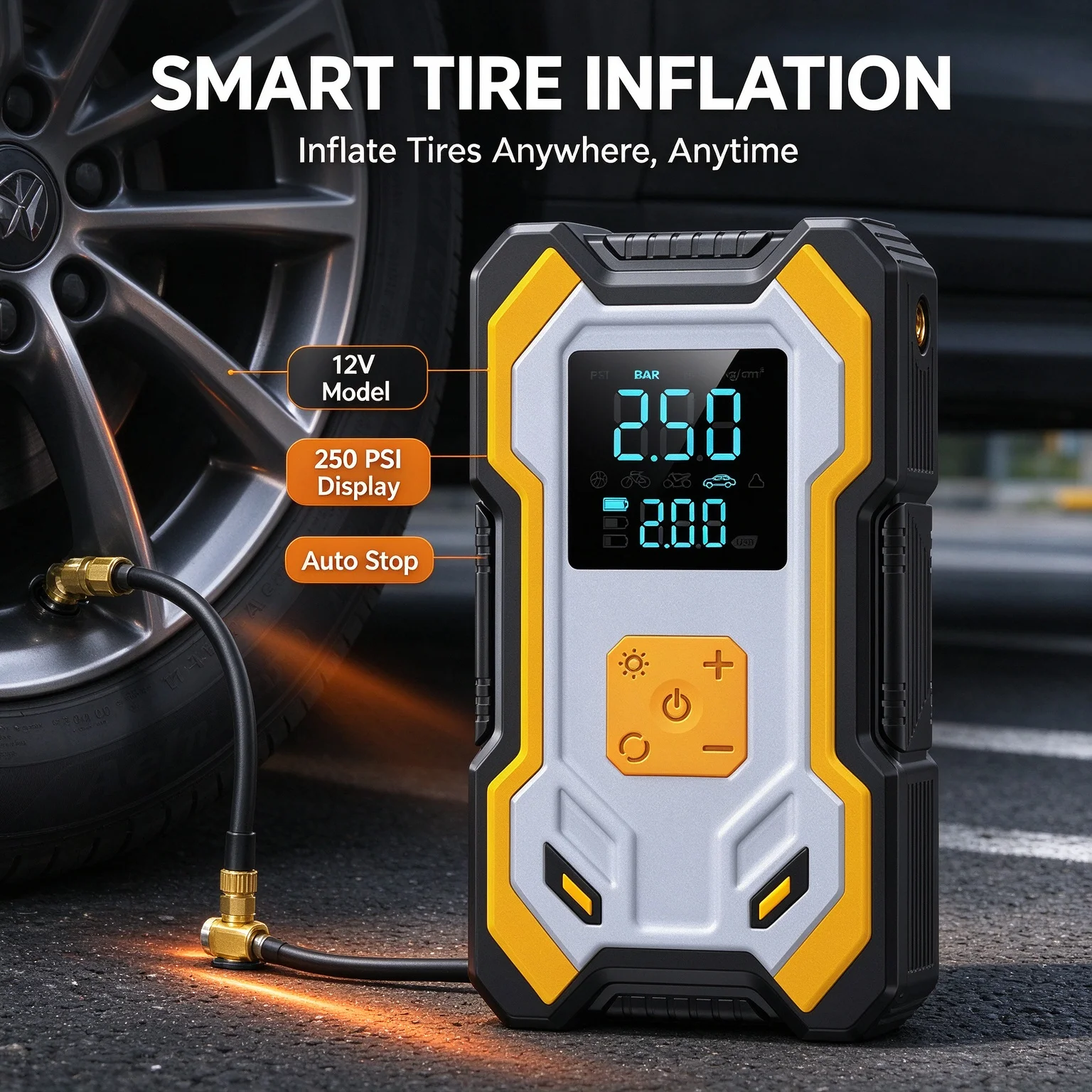 12V Multi-Function Car Jump St - Lithium Jump Starter 3000A Peak recension och pris