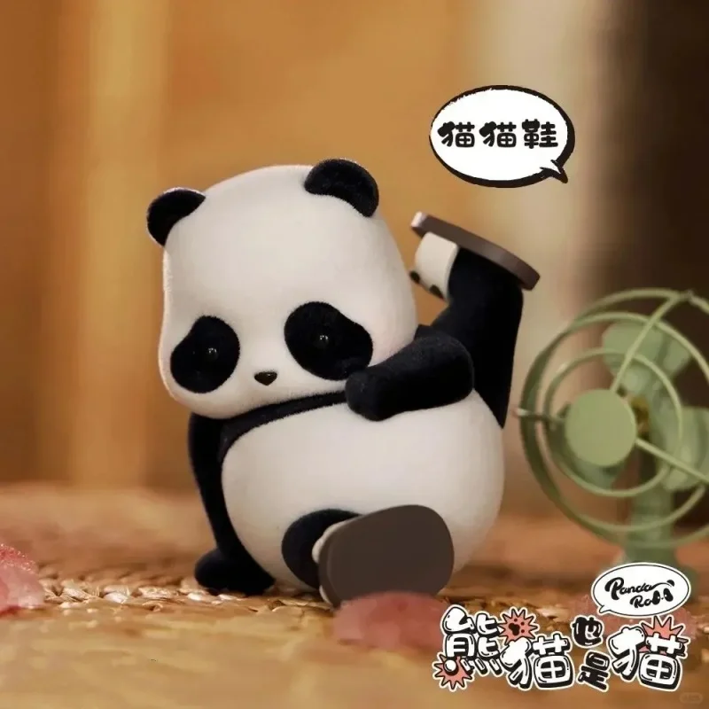 Genuine Blind Box Cute Pandas Are Also Cats Series Kawaii Panda Roll Mystery Box Collectibles Models As Desktop Decor As Gifts