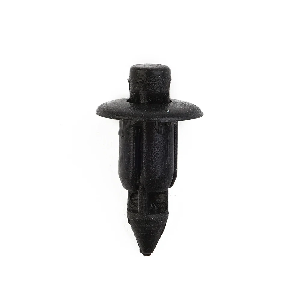 50pcs Rivet Clips Black Motorcycle Fairing Rivet 11mm Collar Diameter 6mm Hole For Honda For Suzuki For Fastener Clips