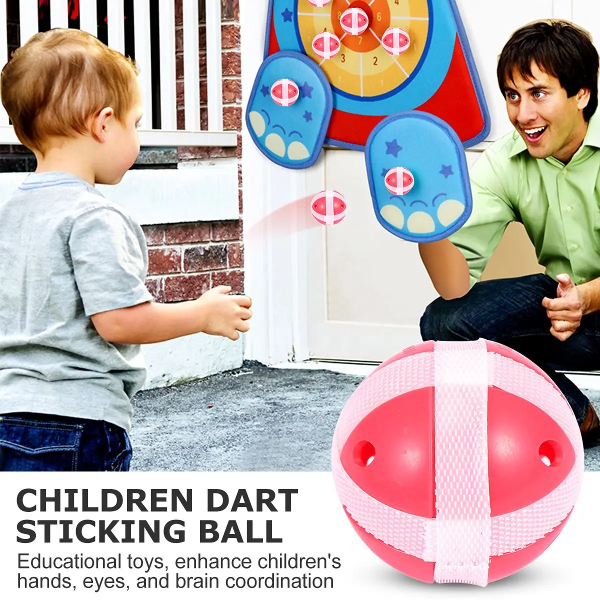 12-delige plastic zachte speelgoedsets Lichtgewicht leuke ouder-kind games Educatieve benodigdheden Kleverige balgeschenken