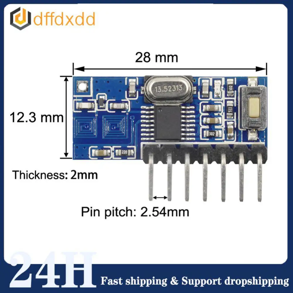 GREMA433.92MHz super heterodyne receiver module with decoding wireless decoding module remote control 1527 learning code