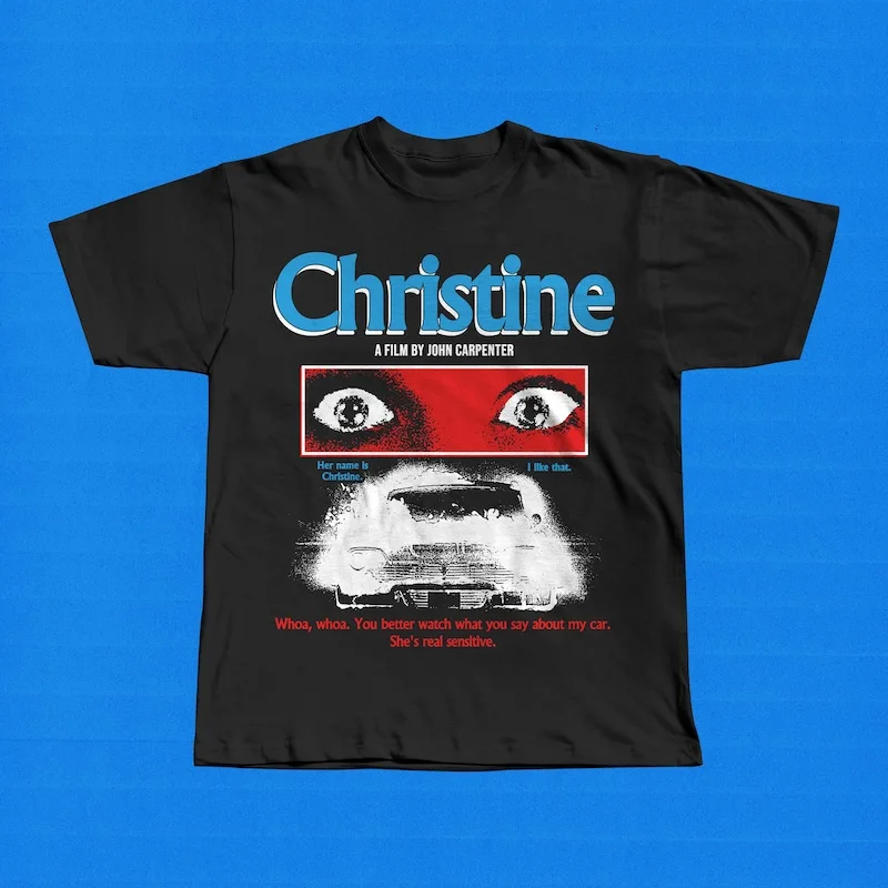 Christine 1983 Movie T-Shirt – John Carpenter, Stephen King Horror Graphic Tee