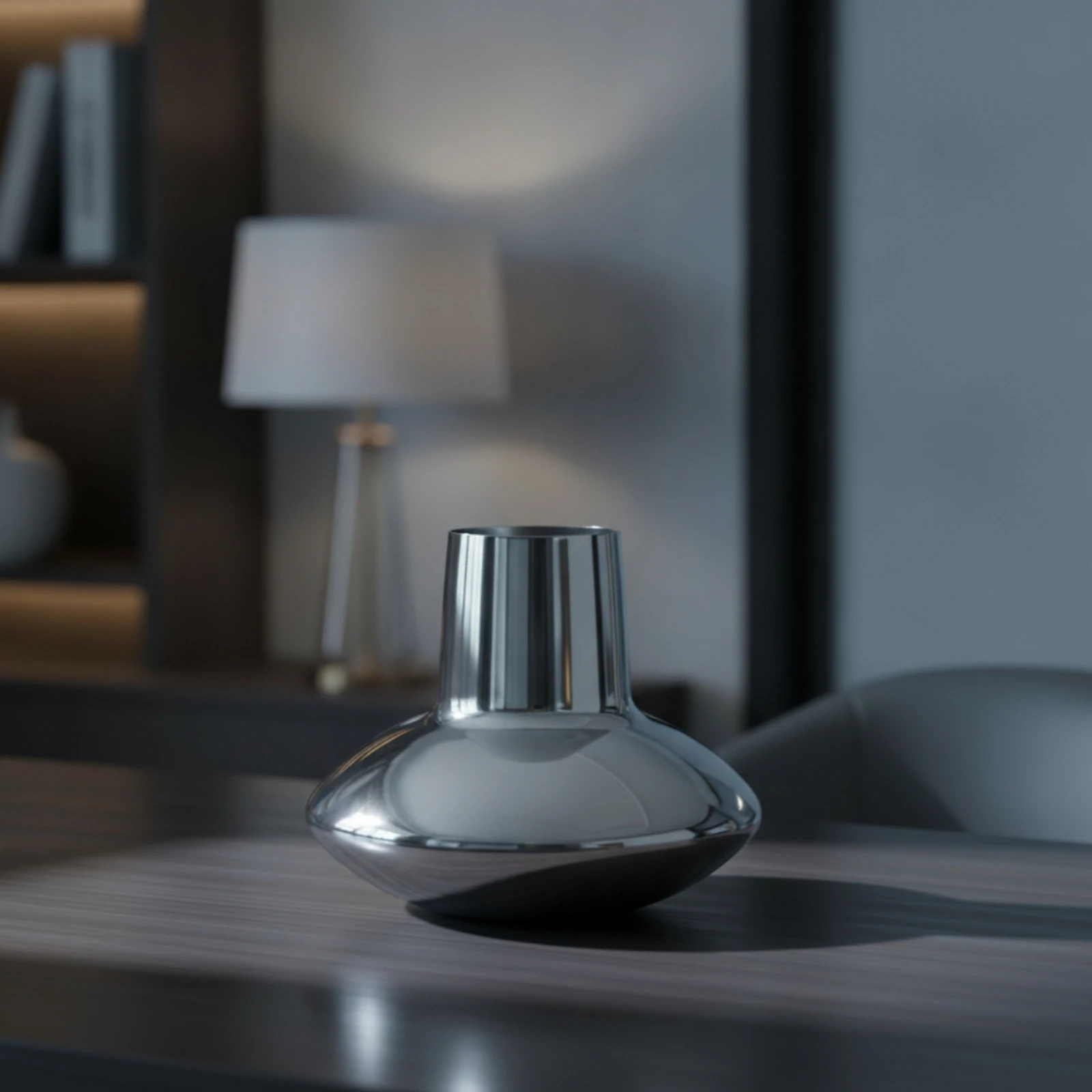 Stainless Steel Vase Metal Tabletop Vase Silver Modern for Minimalists, Living Room, Entryway