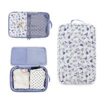 Sac à couches réutilisable pour bébé, pochettes organisatrices, sac en filet suspendu motif ours mignon pour vêtements de tout-petits, couches et jouets 6
