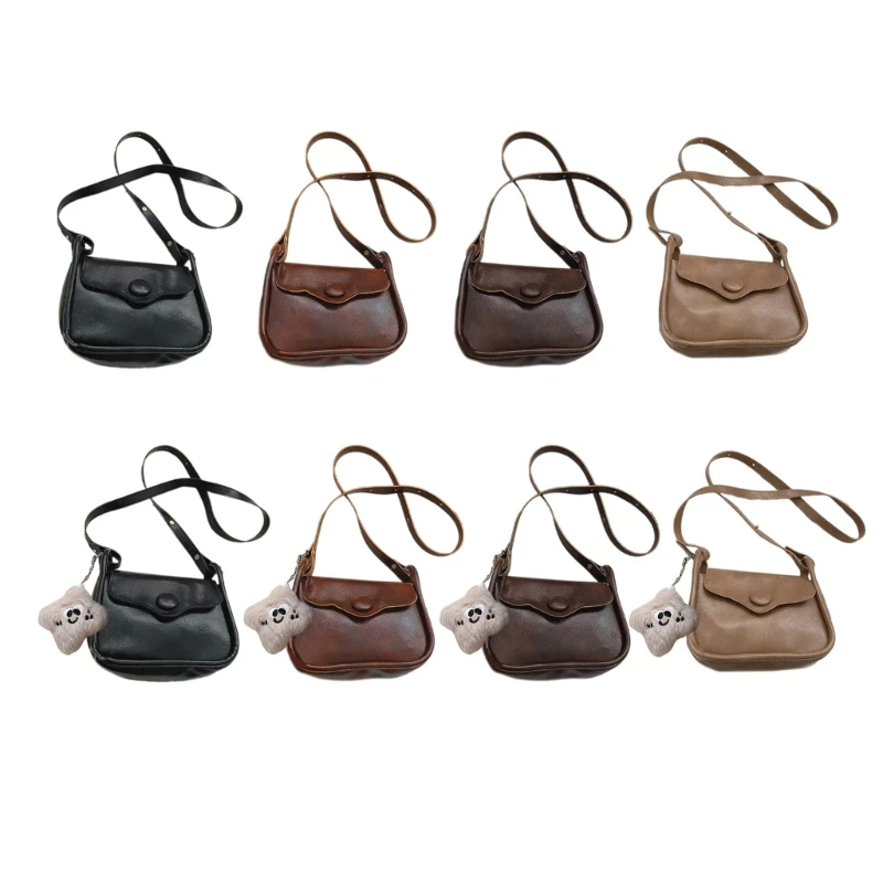 

Trendy Shoulder Crossbody Bag PU Handbag with Adjustable Strap Winter Square Bag Suitable for Fashionable Professionals